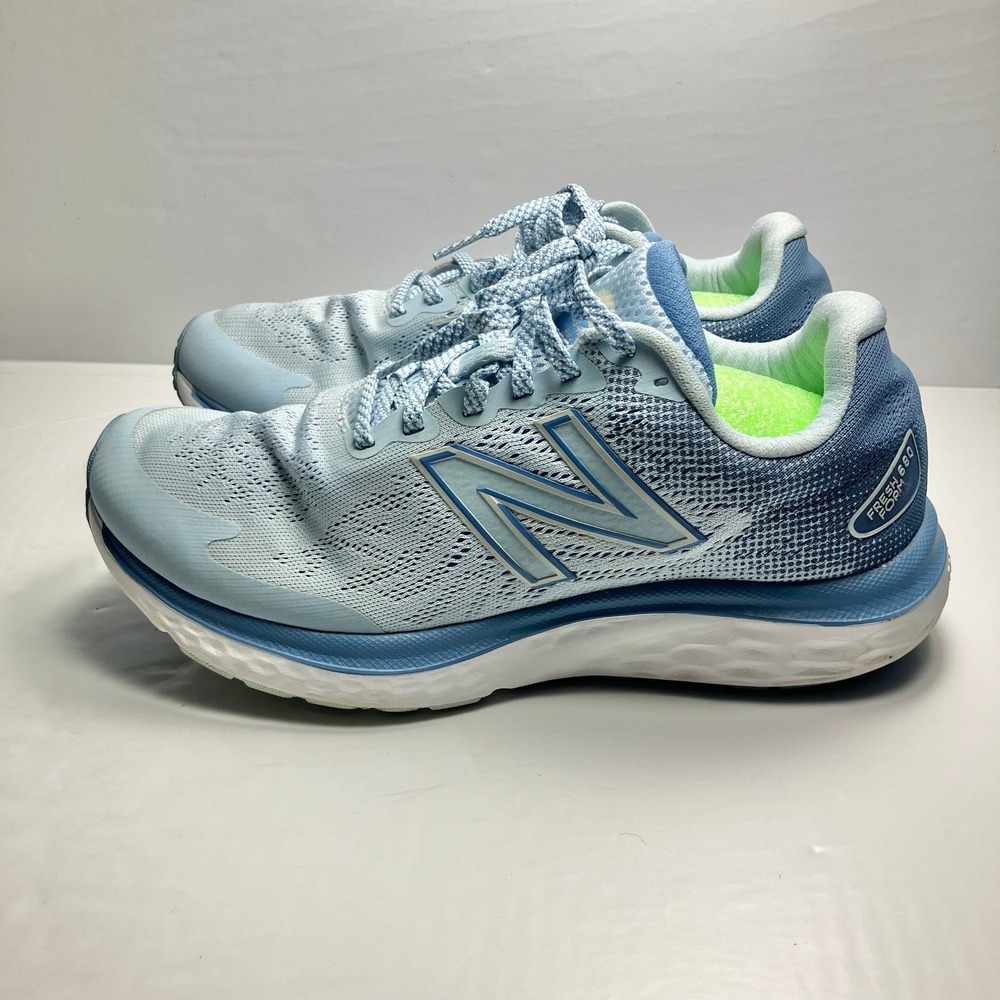 New Balance Fresh Foam 680 Womens Sz 9 Pale Blue Running/Trainers Shoes W680LB7w - Picture 3 of 9